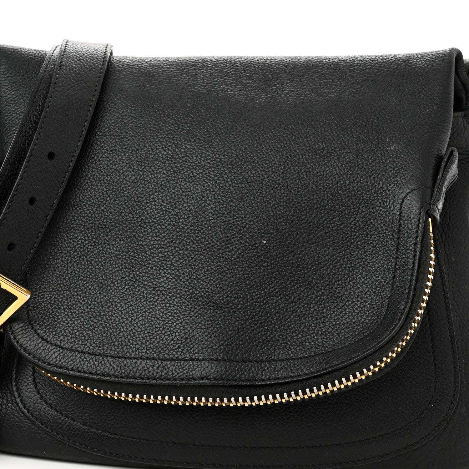 Tom Ford Grained Calfskin Medium Jennifer Crossbody Bag Black 8 of 14