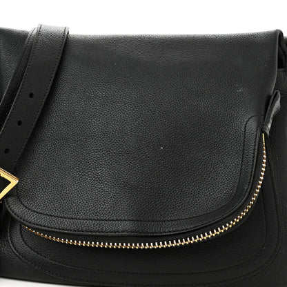 Tom Ford Grained Calfskin Medium Jennifer Crossbody Bag Black 8 of 14