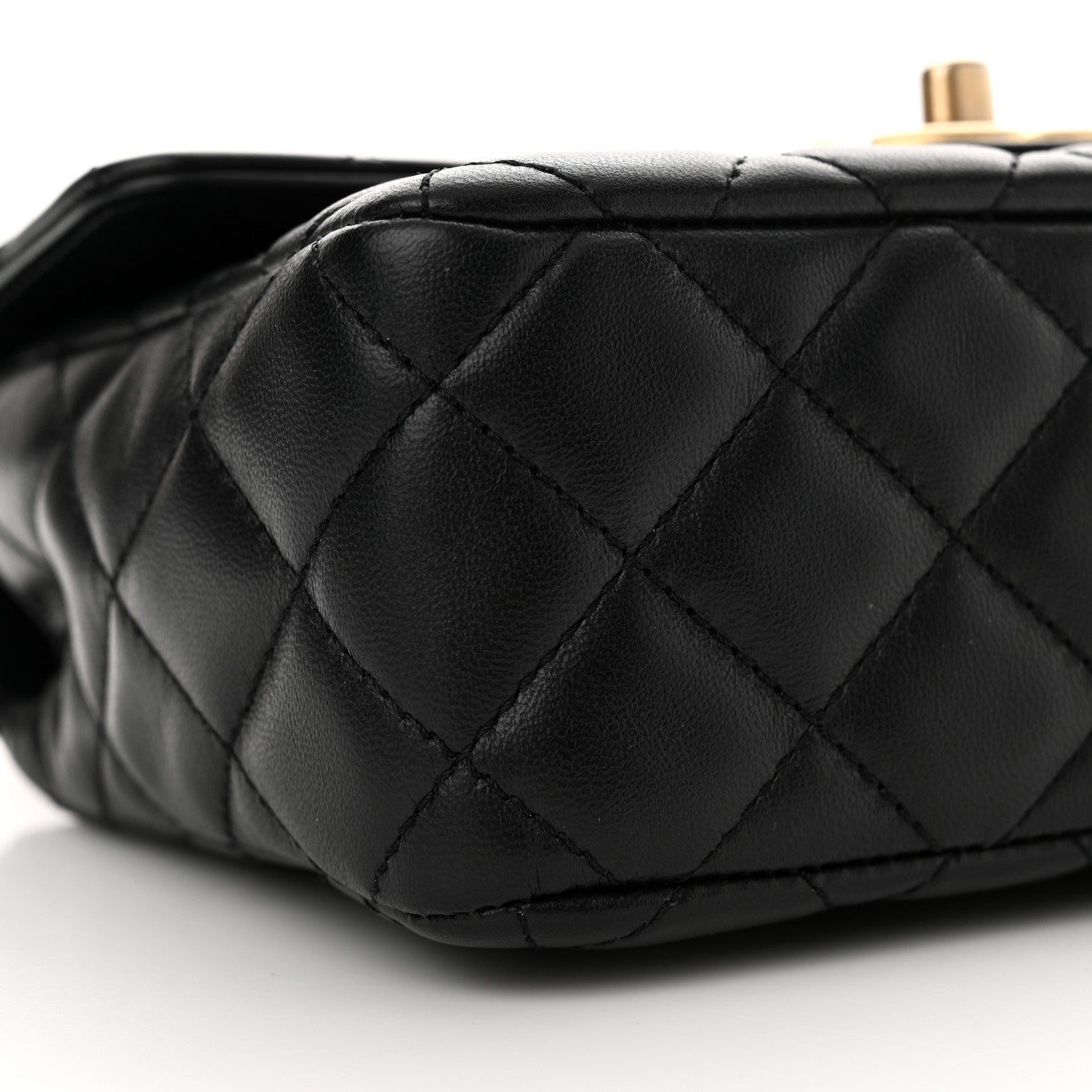 Chanel Lambskin Enamel Quilted Mini Flap Black 9 of 13