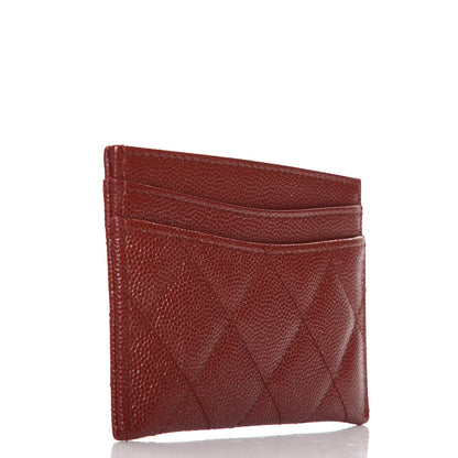 Chanel Caviar Quilted Card Holder Red 3 of 7