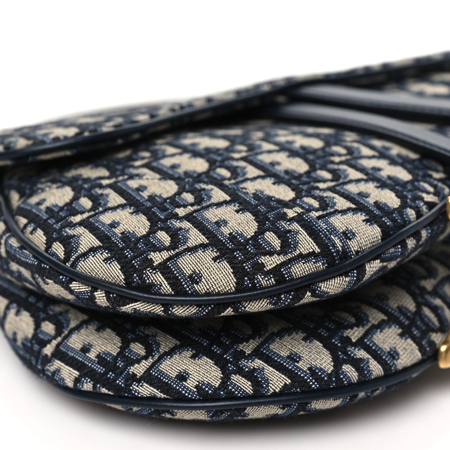 Christian Dior Oblique Saddle Bag Blue 9 of 10