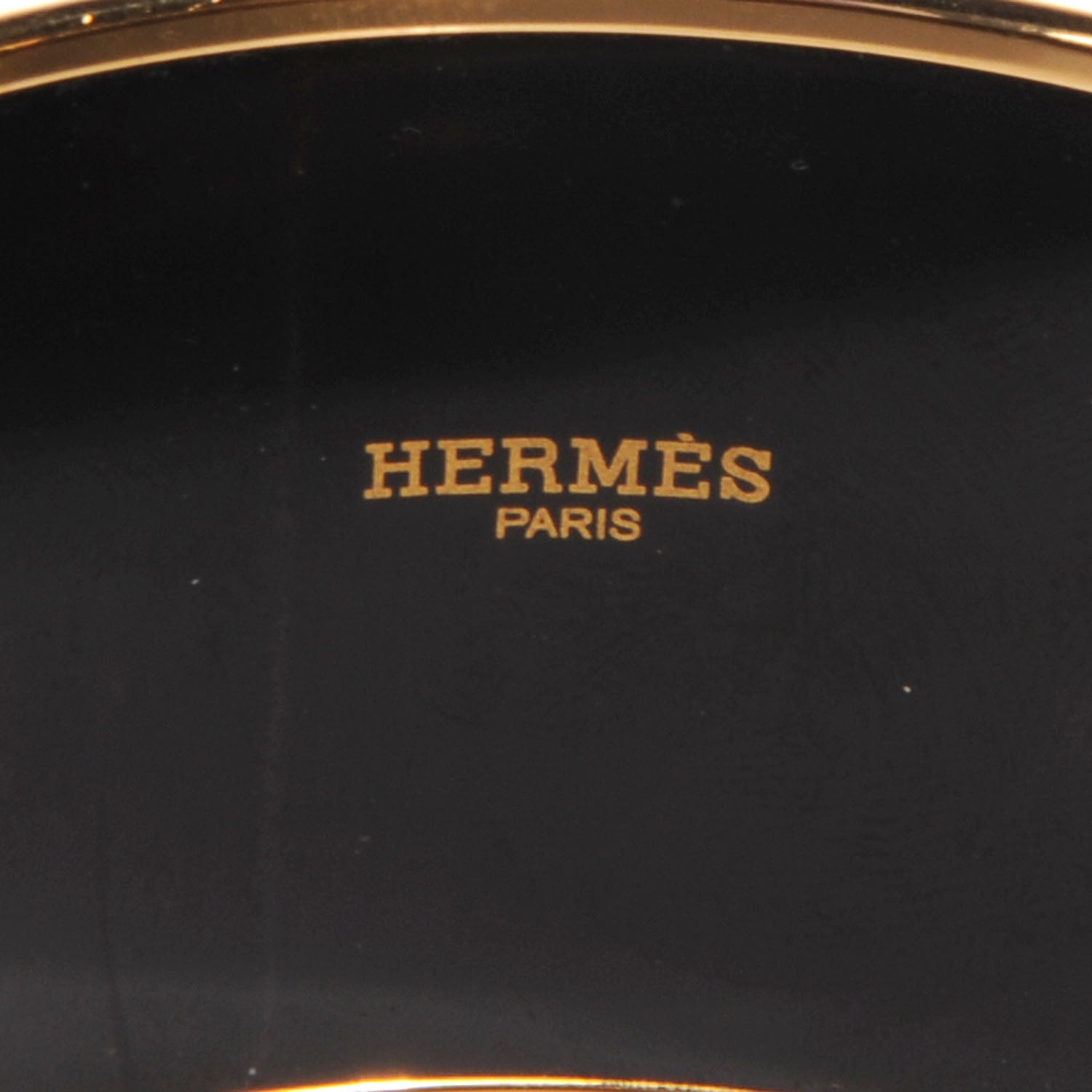 Hermes Enamel Printed Rubans de Cheval Extra Wide Bracelet 65 Orange 3 of 6