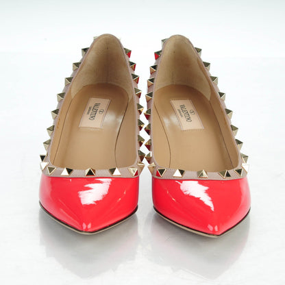 Valentino Garavani Patent Rockstud 70mm Wedges 36.5 Fragola Poudre 2 of 8