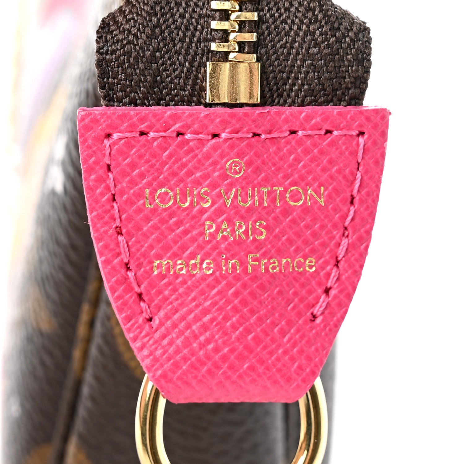 Louis Vuitton Monogram 2019 Christmas Animation Mini Courchevel Pochette Accessories Fuchsia 6 of 8
