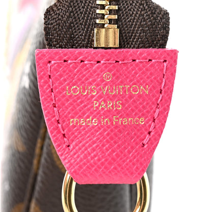 Louis Vuitton Monogram 2019 Christmas Animation Mini Courchevel Pochette Accessories Fuchsia 6 of 8