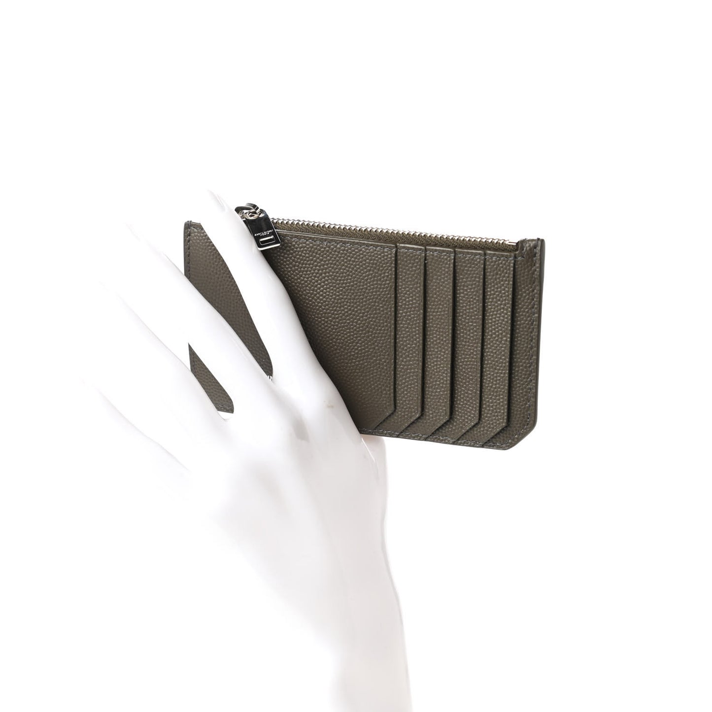 Graine De Poudre 5 Fragments Zip Pouch Card Holder Olive