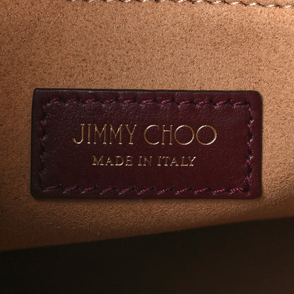 Jimmy Choo Calfskin Bon Bon Bucket Bag Burgundy 6 of 8