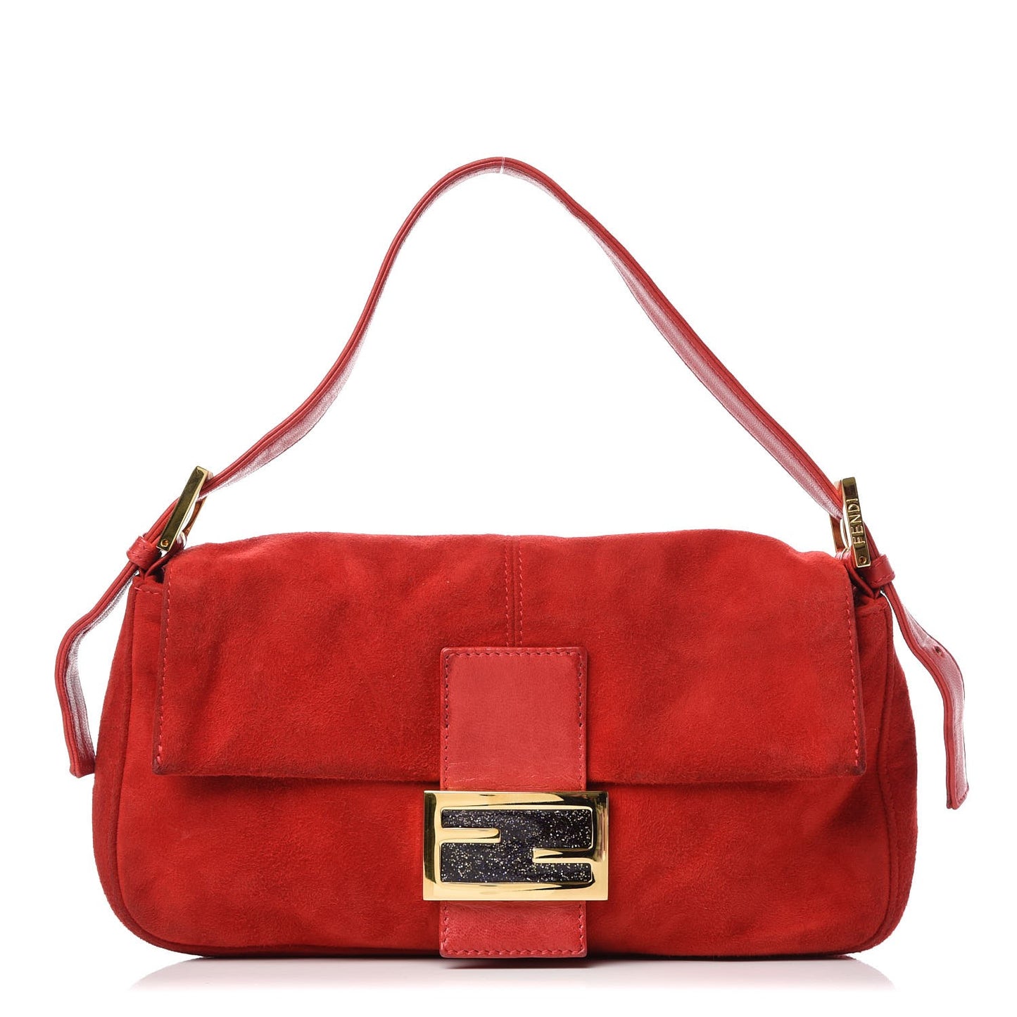 Suede Baguette Red