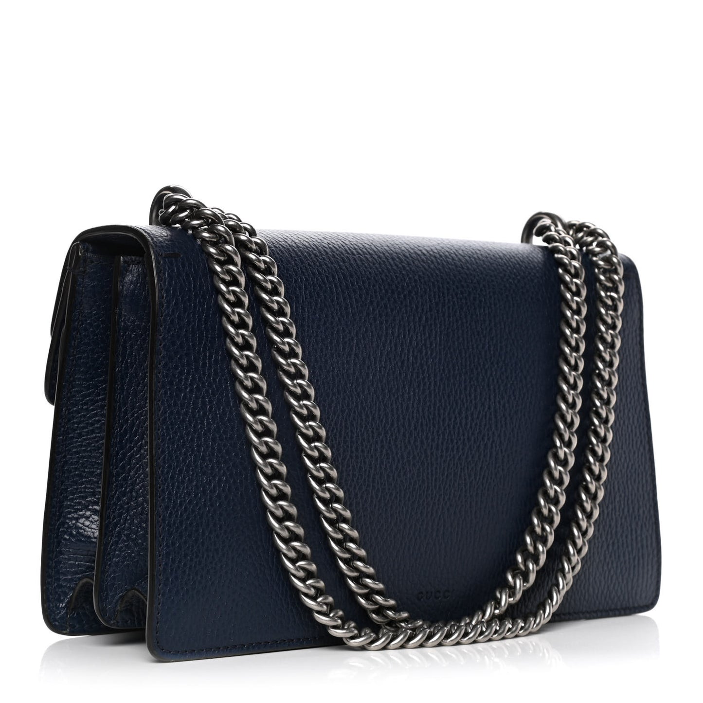 Dollar Calfskin Crystal Small Dionysus Shoulder Bag Blue Agata Montana Sapphire