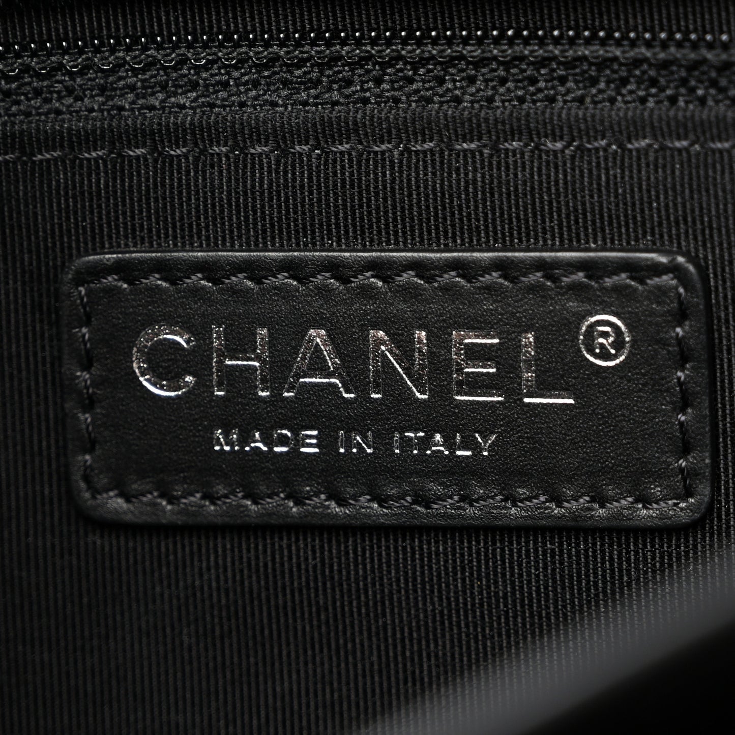 Metallic Goatskin Quilted Large Rock In Rome Flap Black