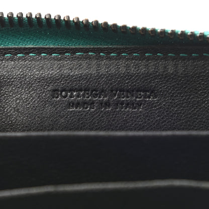 Bottega Veneta Nappa Intrecciato Zip Around Coin Purse Lagoon 6 of 11