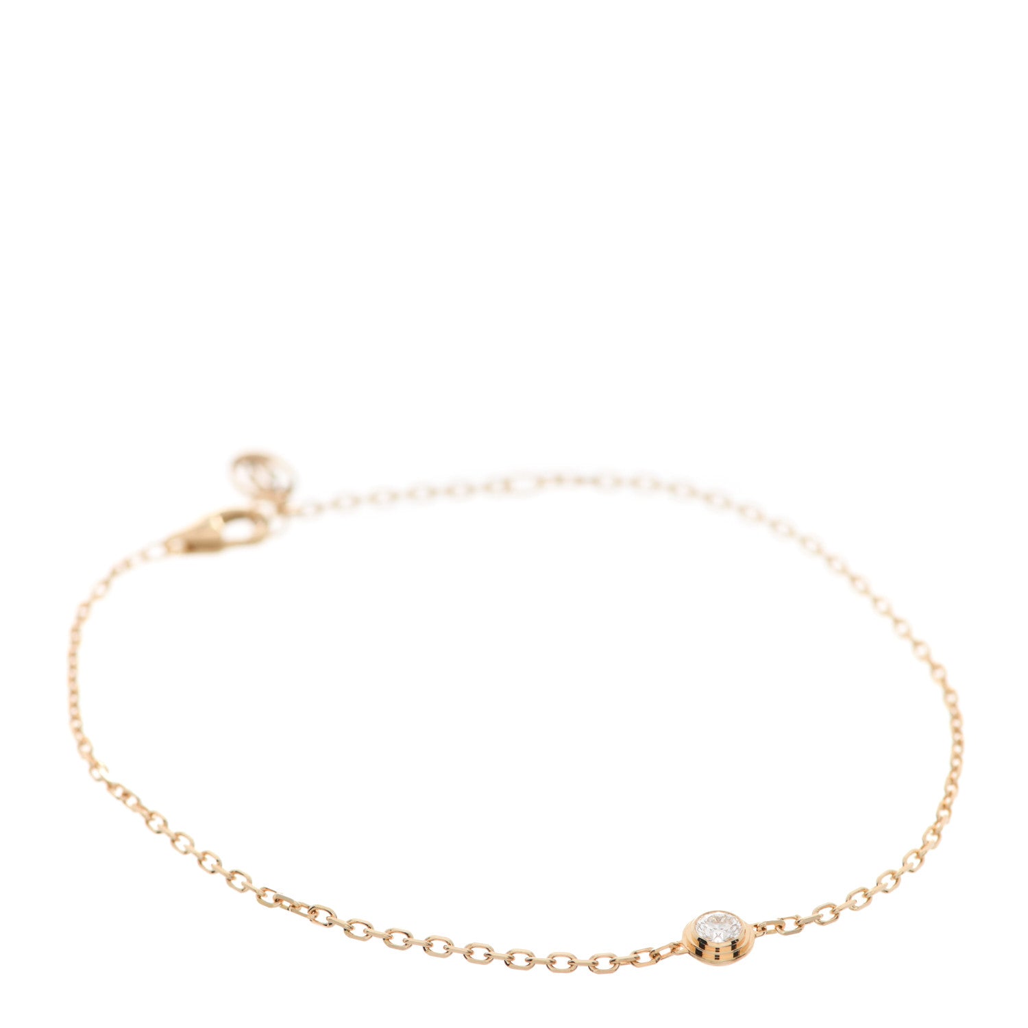 Cartier 18K Yellow Gold Diamond LM D'Amour Bracelet 1 of 5