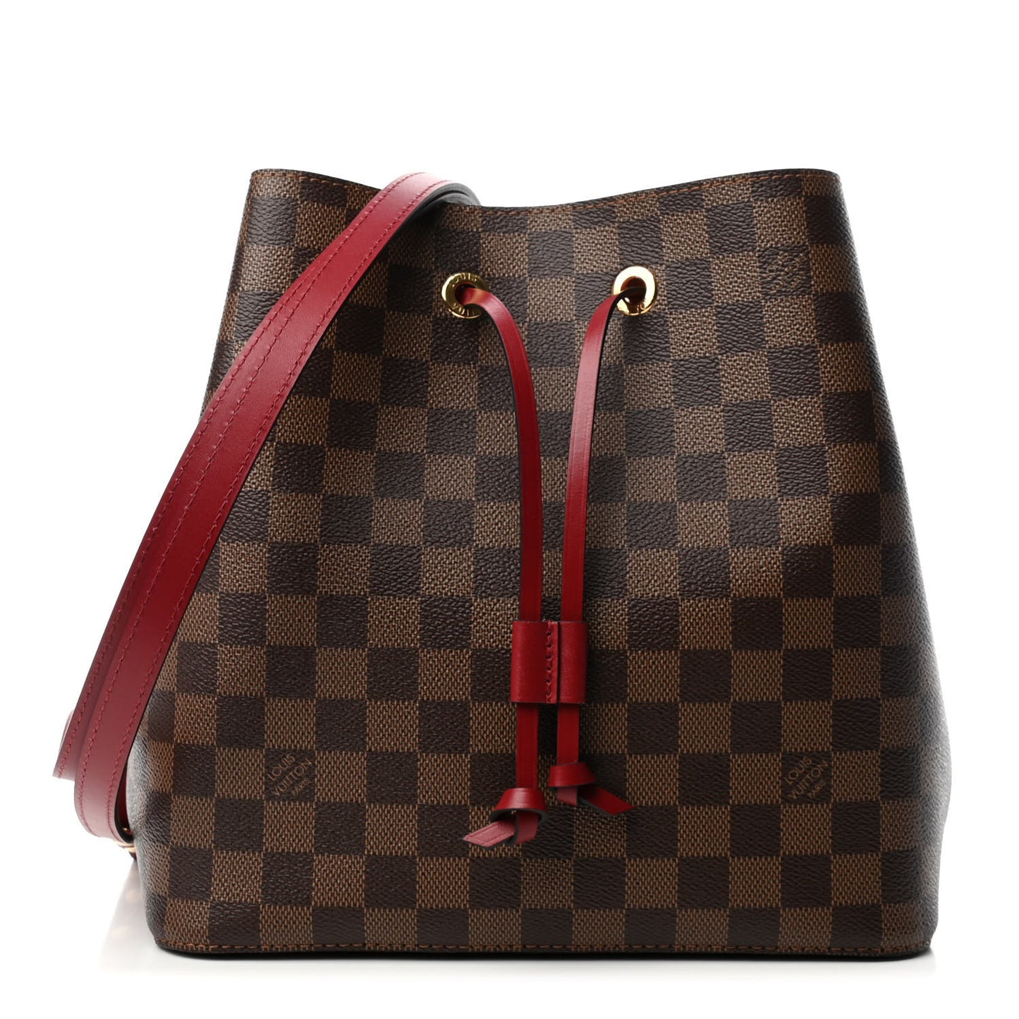 Damier Ebene Neonoe MM Cherry Berry