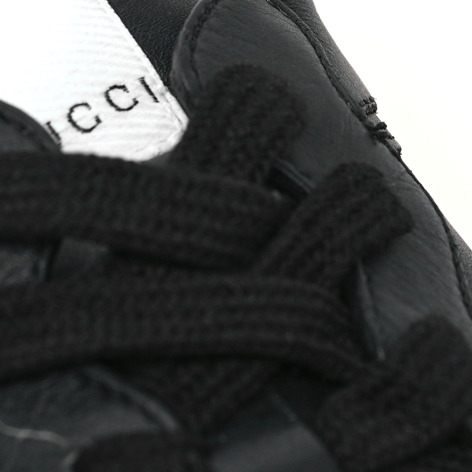 Gucci Calfskin Web Printed Mens Rhyton Sneakers 8 Black 9 of 9