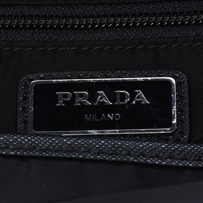 Prada Nylon Tessuto Logo Patch Backpack Black 6 of 11