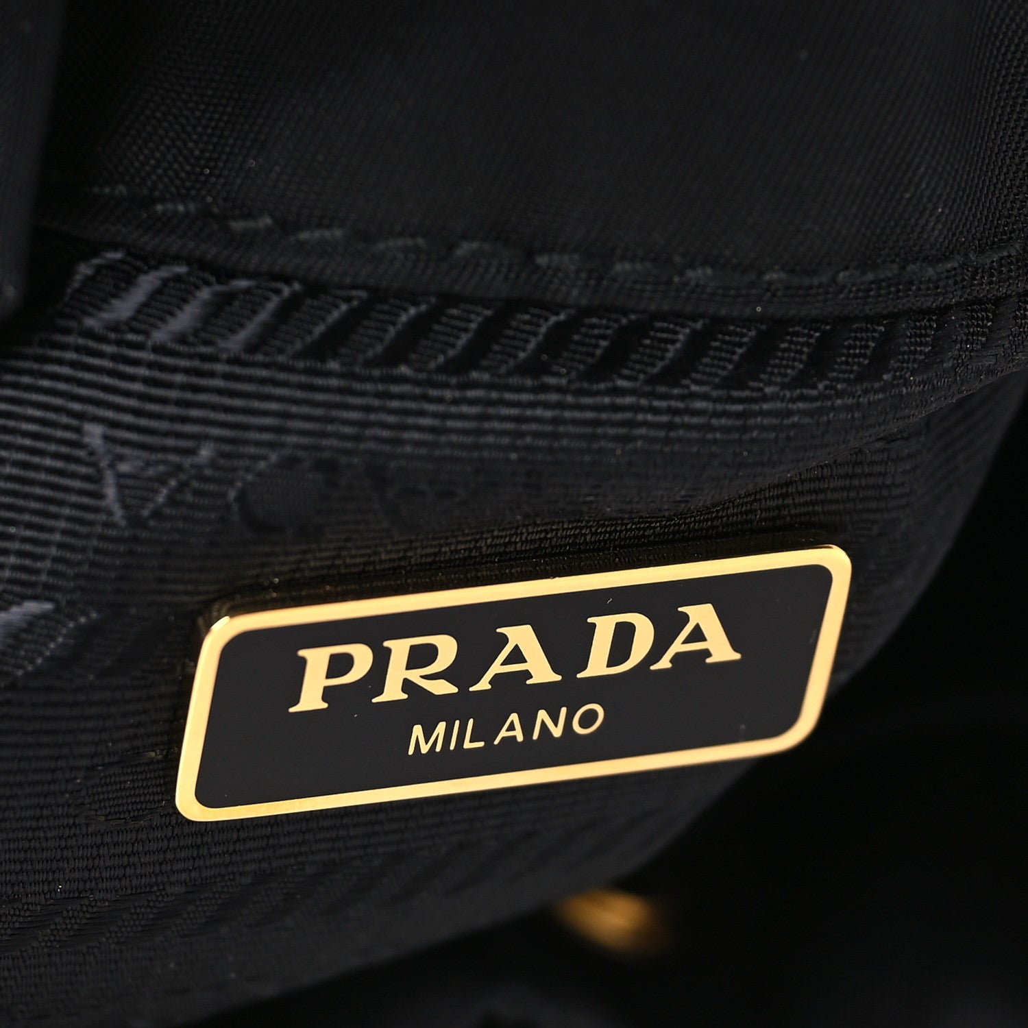 Prada Saffiano Tessuto Nylon Mini Bucket Crossbody Bag Black 6 of 8