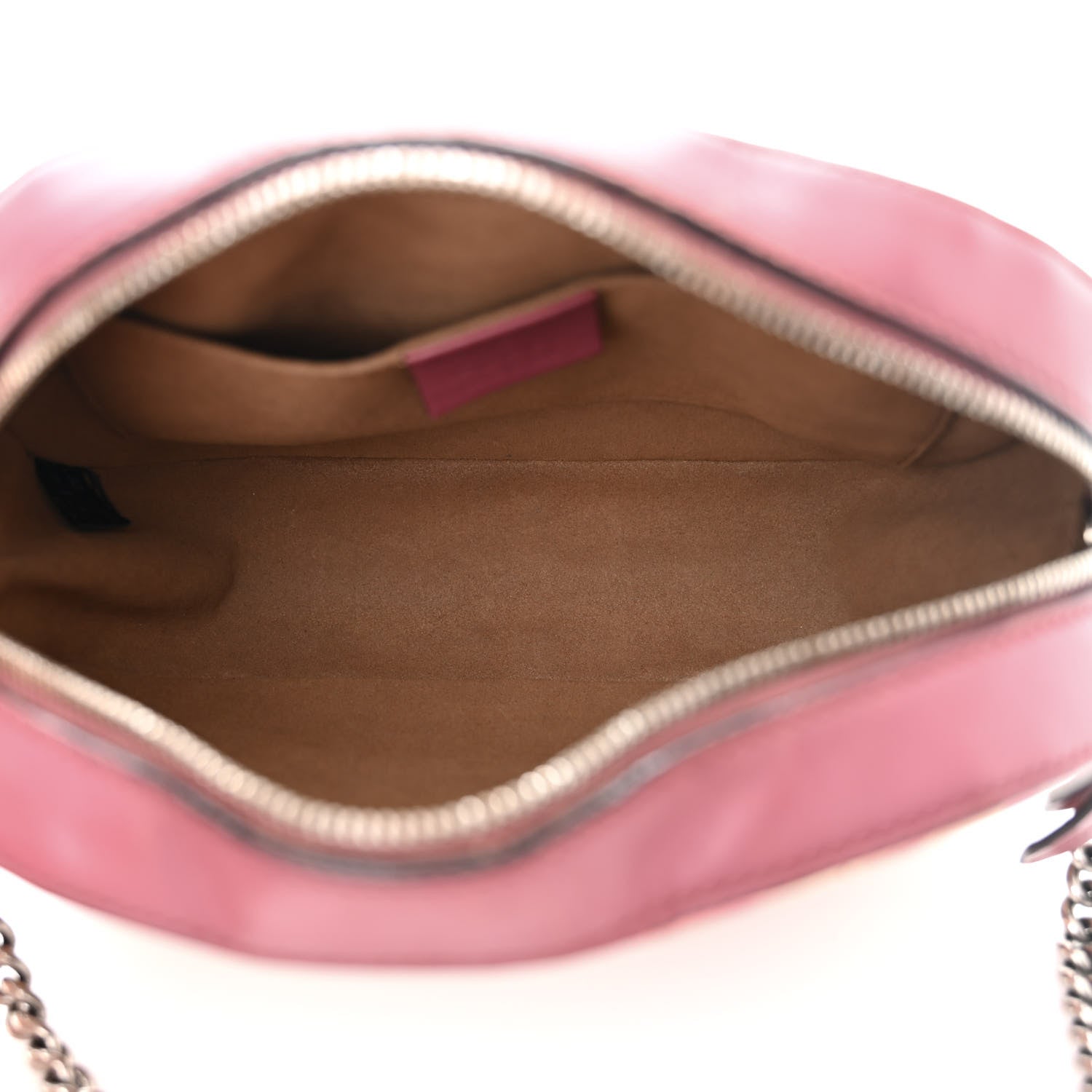 Gucci GG Supreme Monogram Blooms Mini Chain Shoulder Bag Beige Multicolor Dry Rose 6 of 13
