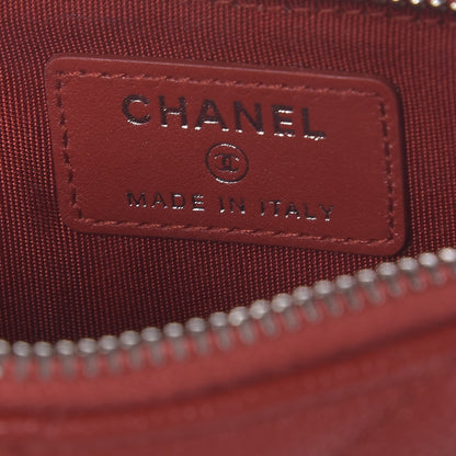 Chanel Caviar Quilted Flat Wallet Pouch Red 6 of 8