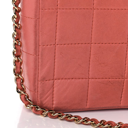 Chanel Lambskin East West Chocolate Bar Flap Pink 13 of 14