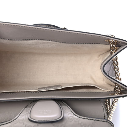 Gucci Guccissima Small Emily Chain Shoulder Bag Storm Grey 5 of 9