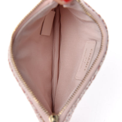 Chanel Woven Straw Raffia Deauville Cosmetic Pouch Pink 5 of 7