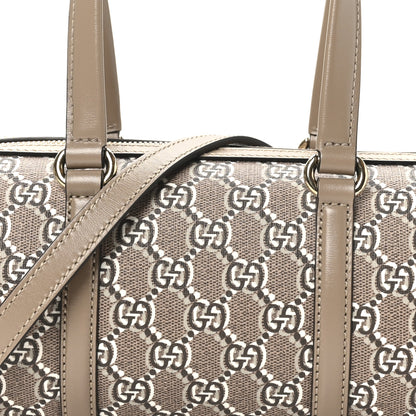 Gucci GG Shadow Monogram Ophidia Top Handle Bowler Bag Taupe 8 of 10