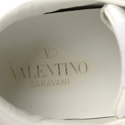 Valentino Garavani Calfskin Rockstud Untitled Open Sneakers 37 White 7 of 8