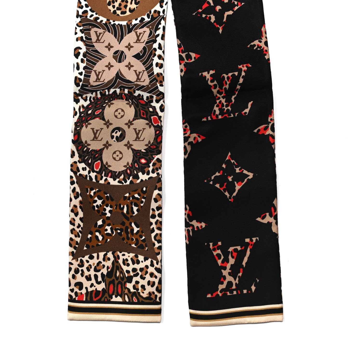 Silk Monogram Jungle Mania Bandeau Beige