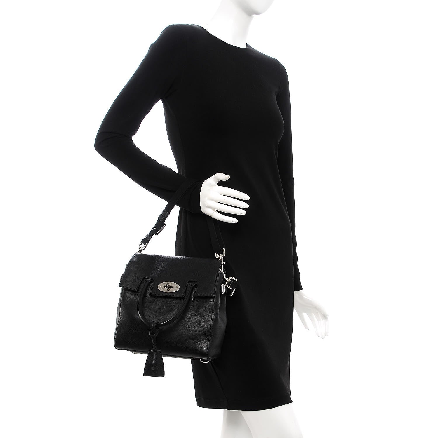 Mulberry Natural Leather Mini Cara Delevingne Convertible Satchel Black 3 of 9