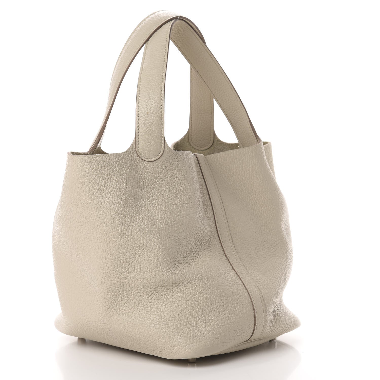 Hermes Taurillon Clemence Picotin Lock 22 MM Craie 3 of 11