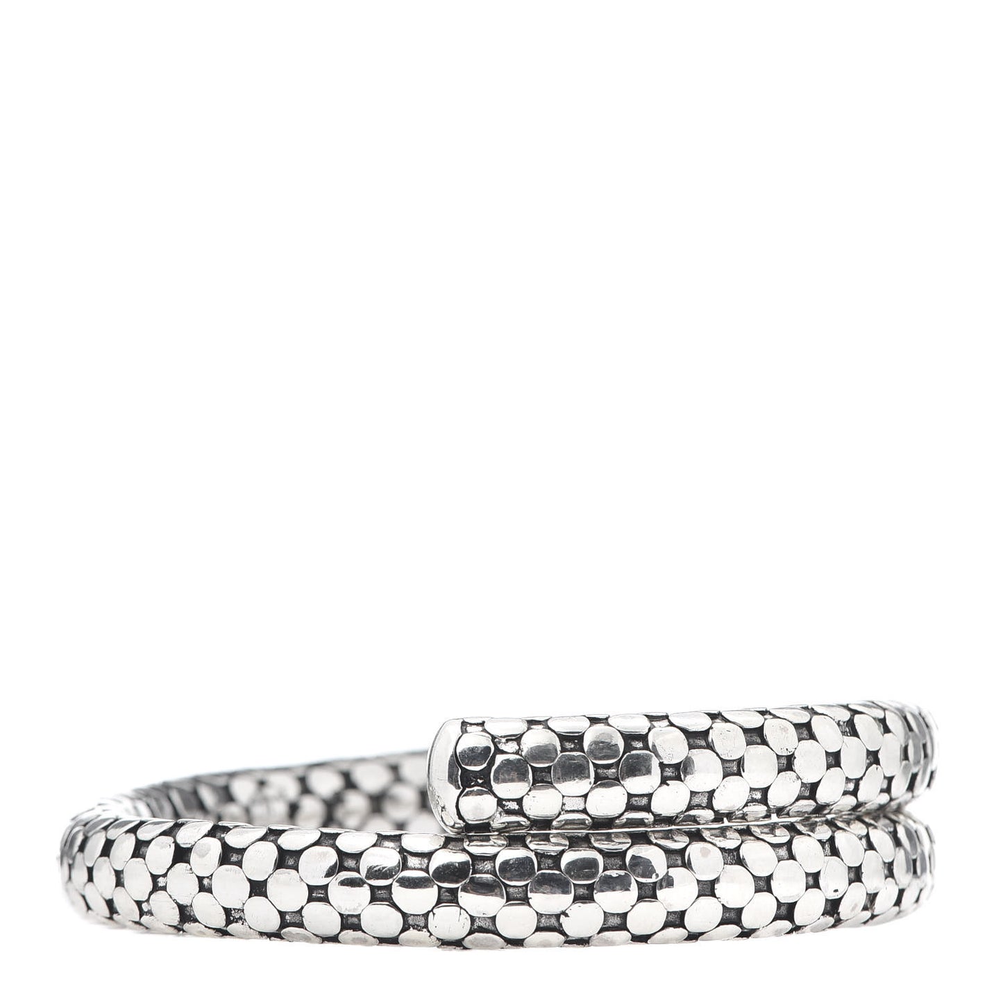 Sterling Silver Dot Coil Bracelet