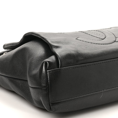 Chanel Caviar Large CC Tuck Tote Black 9 of 10
