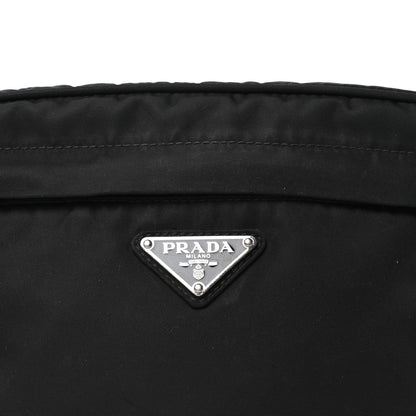 Prada Tessuto Nylon Double Pocket Belt Bag Black 8 of 10