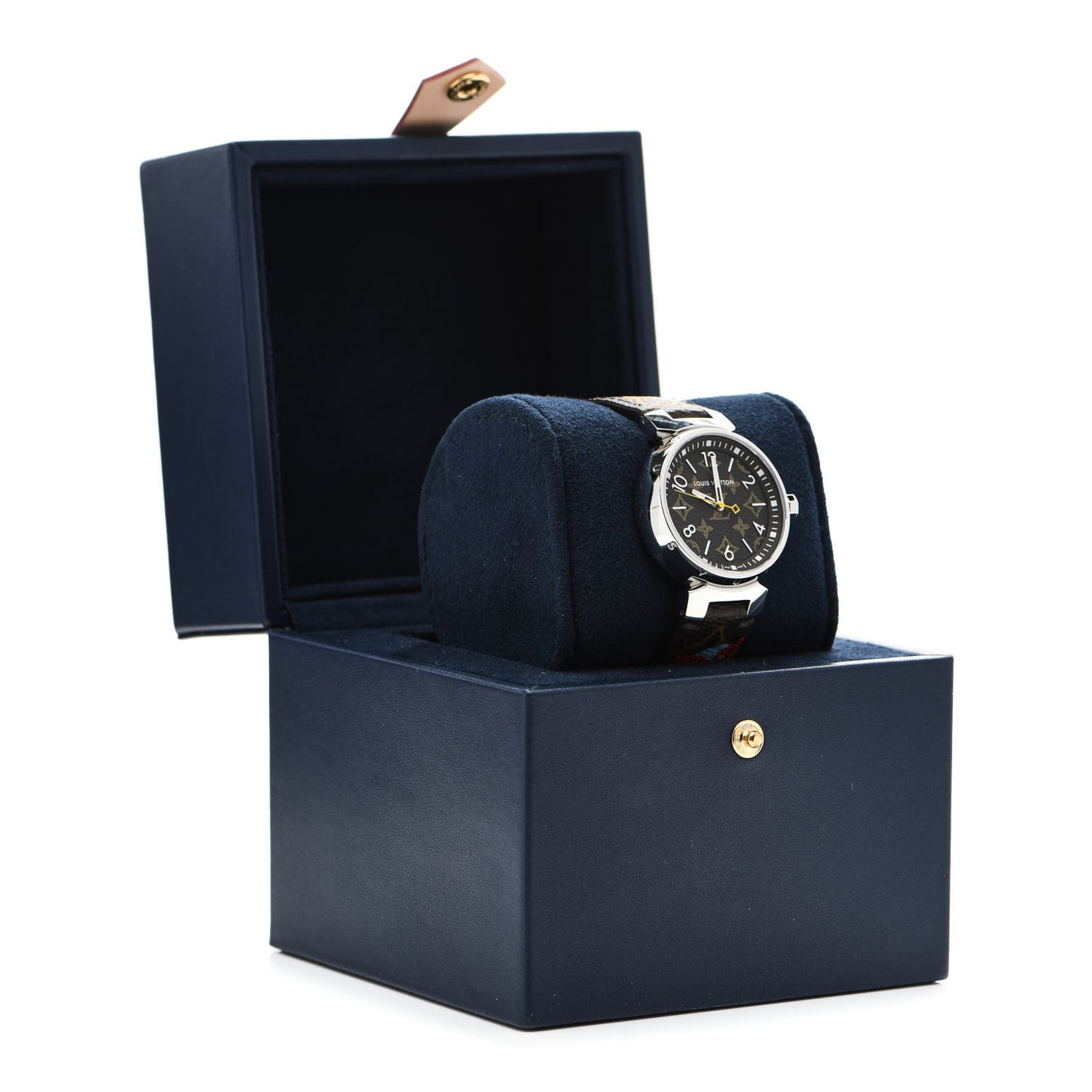 Stainless Steel Monogram 34mm Tambour World Tour Quartz Watch