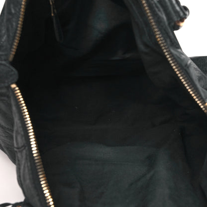 Balenciaga Agneau Giant 12 Rose Gold Hardware Weekender Black 5 of 17