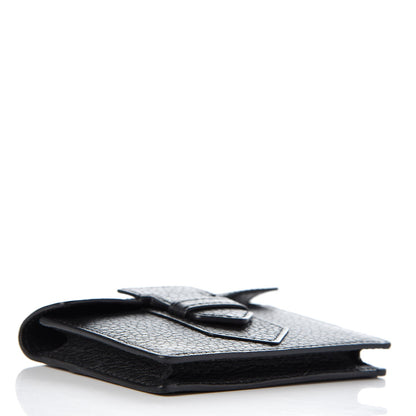 Delvaux Grained Bullskin Presse Card Case Black 4 of 7