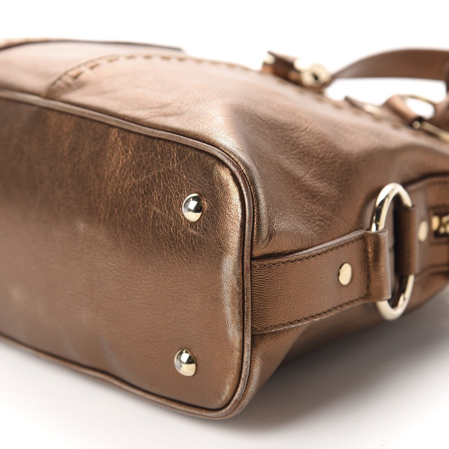 Saint Laurent Metallic Calfskin Medium Muse Copper 7 of 12