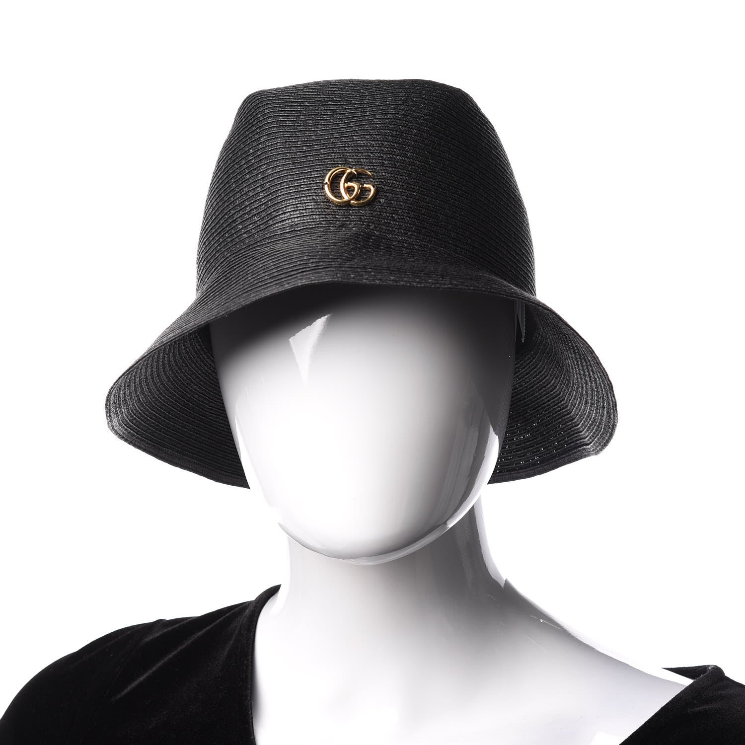 Gucci Raffia Double G Hat S Black 2 of 6