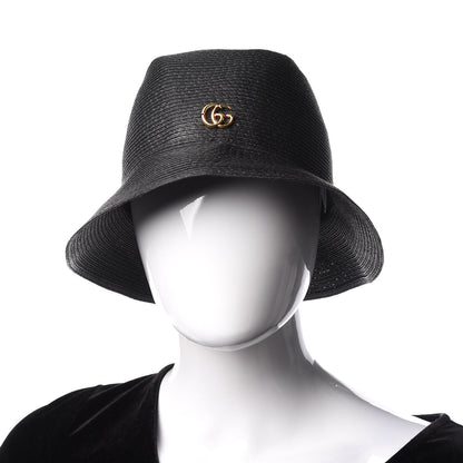 Gucci Raffia Double G Hat S Black 2 of 6