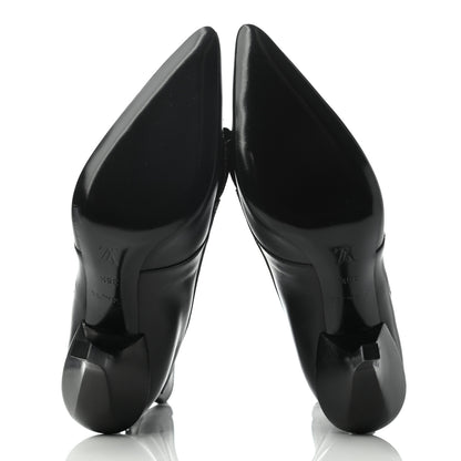Louis Vuitton Calfskin Monogram Janet Ankle Boots 36.5 Black 5 of 9