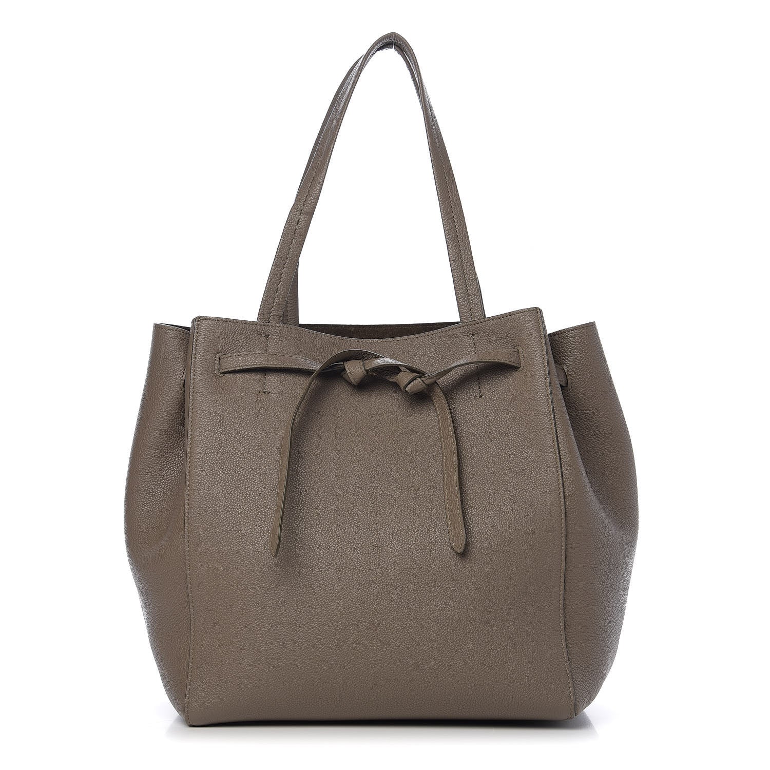 Celine Soft Grained Calfskin Small Belt Cabas Phantom Taupe 1 of 8