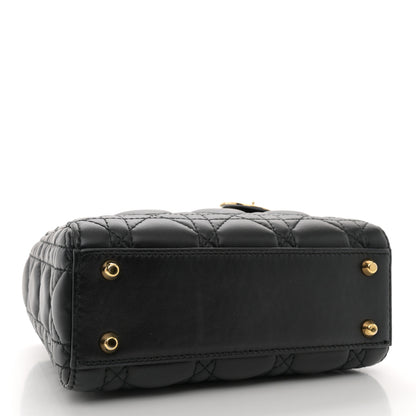 Christian Dior Lambskin Cannage Mini Lady Dior Black 4 of 12