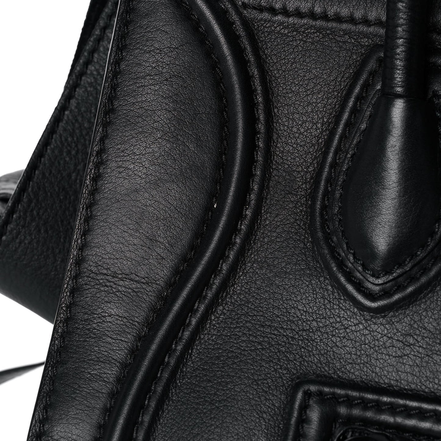 Supple Calfskin Medium Phantom Luggage Black
