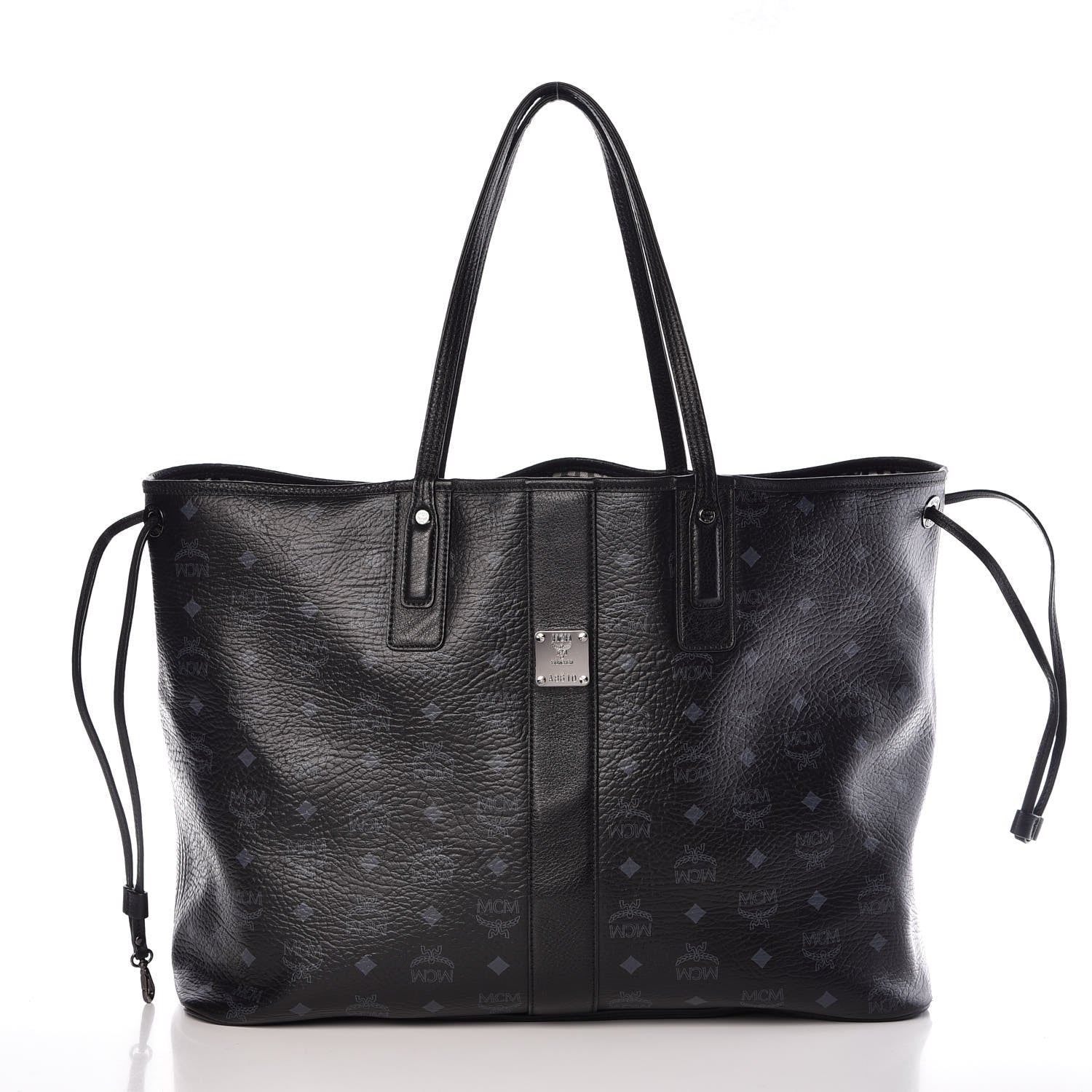 MCM Visetos Large Liz Reversible Shopper Tote Black 1 of 11