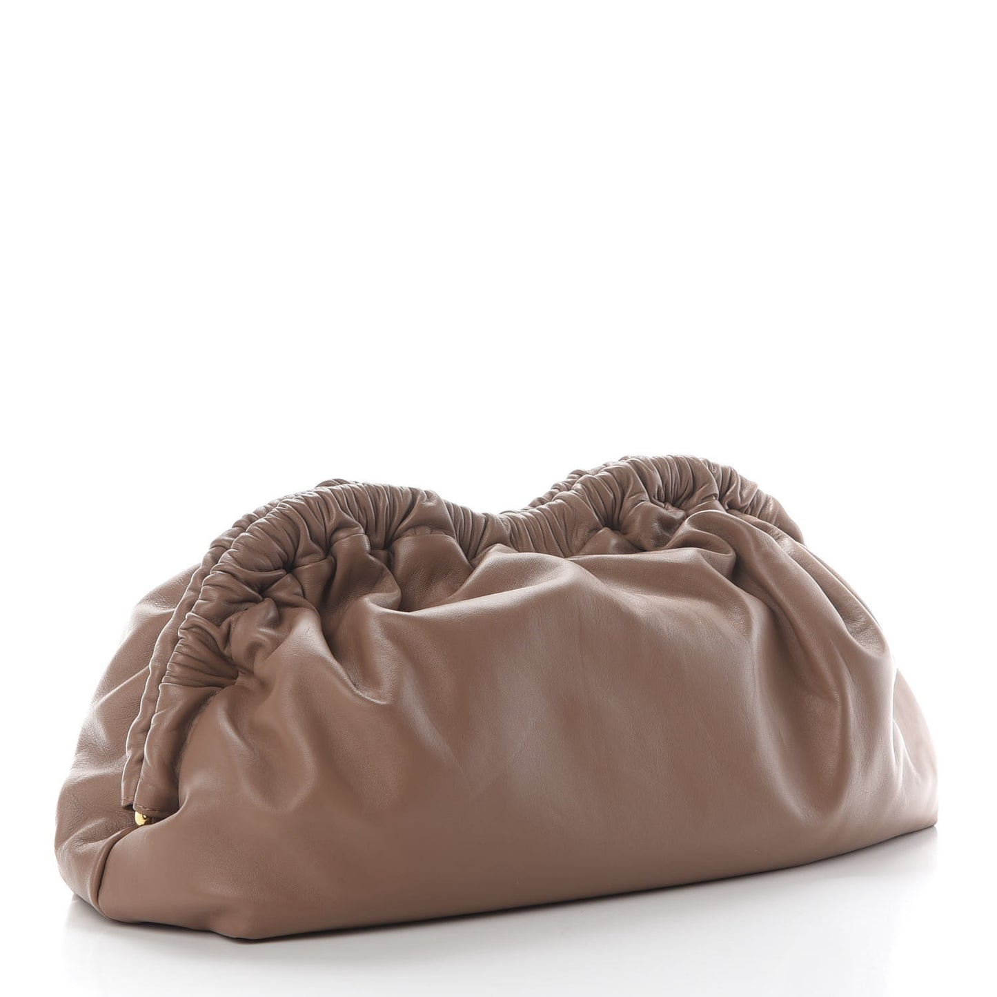 Lambskin Cloud Clutch Biscotto