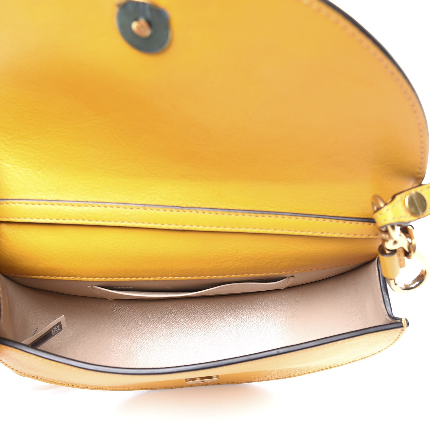 Chloe Calfskin Small Nile Bracelet Minaudiere Bag Dark Ochre 4 of 12