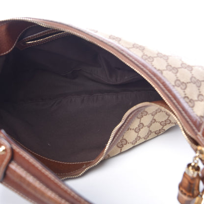 Gucci Monogram Bamboo Ring Hobo Brown 5 of 17