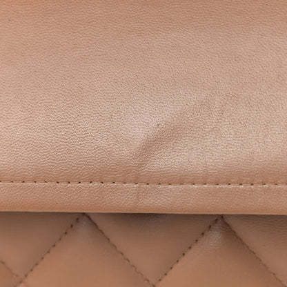 Chanel Lambskin Quilted Jumbo Double Flap Brown 10 of 12