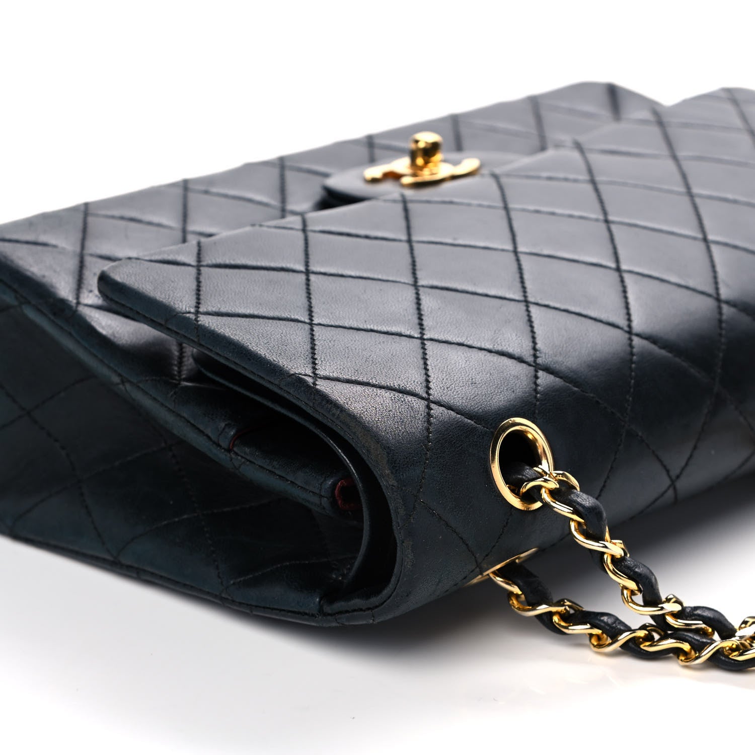 Chanel Lambskin Quilted Small Double Flap Black 7 of 18
