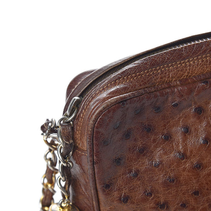 Chanel Ostrich Tassel Camera Case Brown 19 of 24